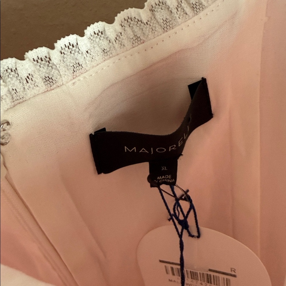 MAJORELLE Cynthia Mini Dress in Pink & White Stripe - Picture 5 of 8